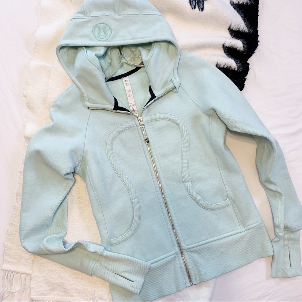 Lululemon Mint Green Scuba Zip Up Hoodie 6